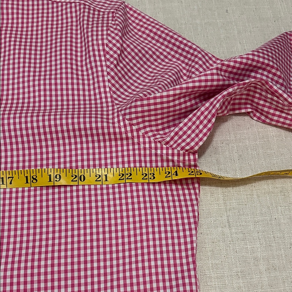 Charles Tyrwhitt Shirt Men’s Red Checkered Dress Button Down - Picture 7 of 14